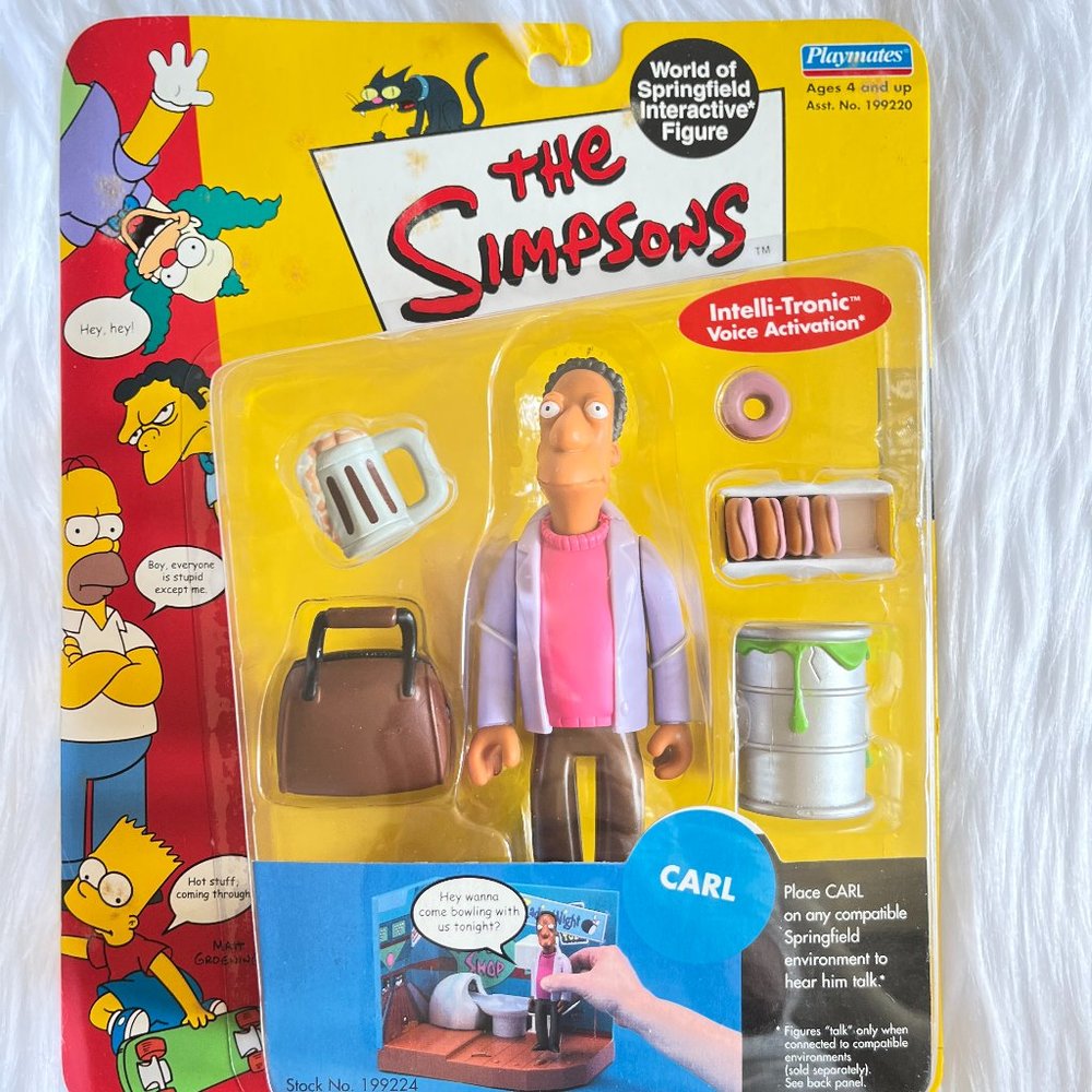 NEW CARL Simpsons Action Figure 199224 Springfield 2001 Bowling Series 6